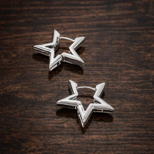 Minimalist Gold Star Earrings, Everyday Fashion Studs, Lightweight Jewelry for Women
