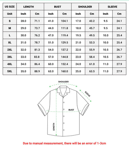 Neon Aztec Hawaiian Shirt, Tribal Geometric Aloha Button-Up