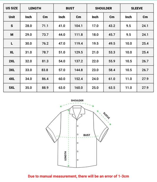 Emerald Green Palm Leaf Hawaiian Shirt, Tropical Unisex Aloha Button Up
