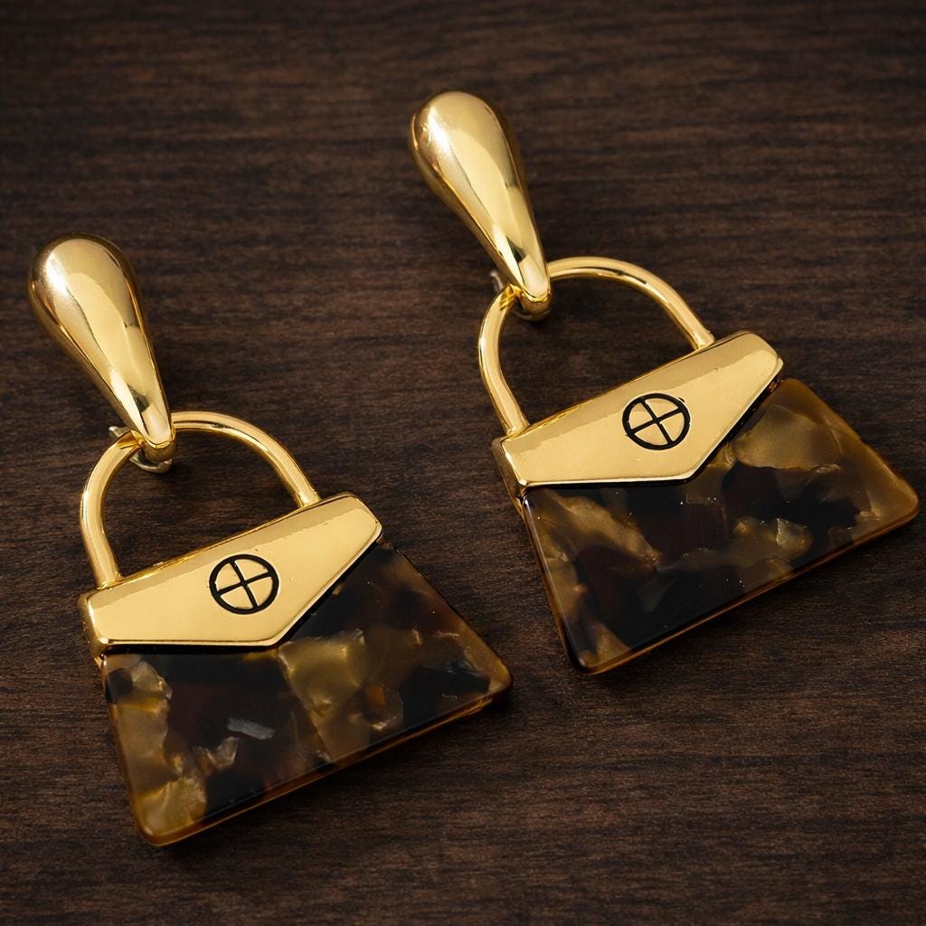 Maillard Cross Earrings, Gold Minimalist Drop Earrings, Elegant Geometric Jewelry Gift for Women