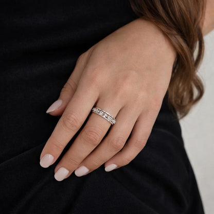 3pcs Stackable Stainless Steel Ring Set: Minimalist, Tarnish-Resistant, Gold/Silver Finish