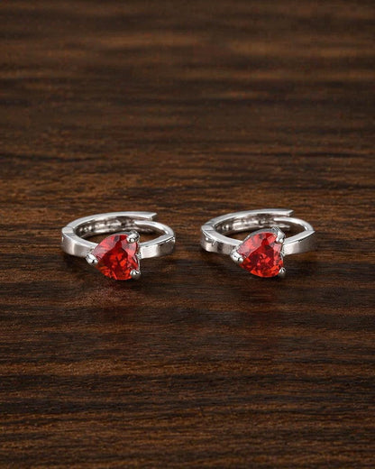 Gold Plated Heart Stud Earrings: Dainty Love Jewelry for Women, Mom, Valentine's Day