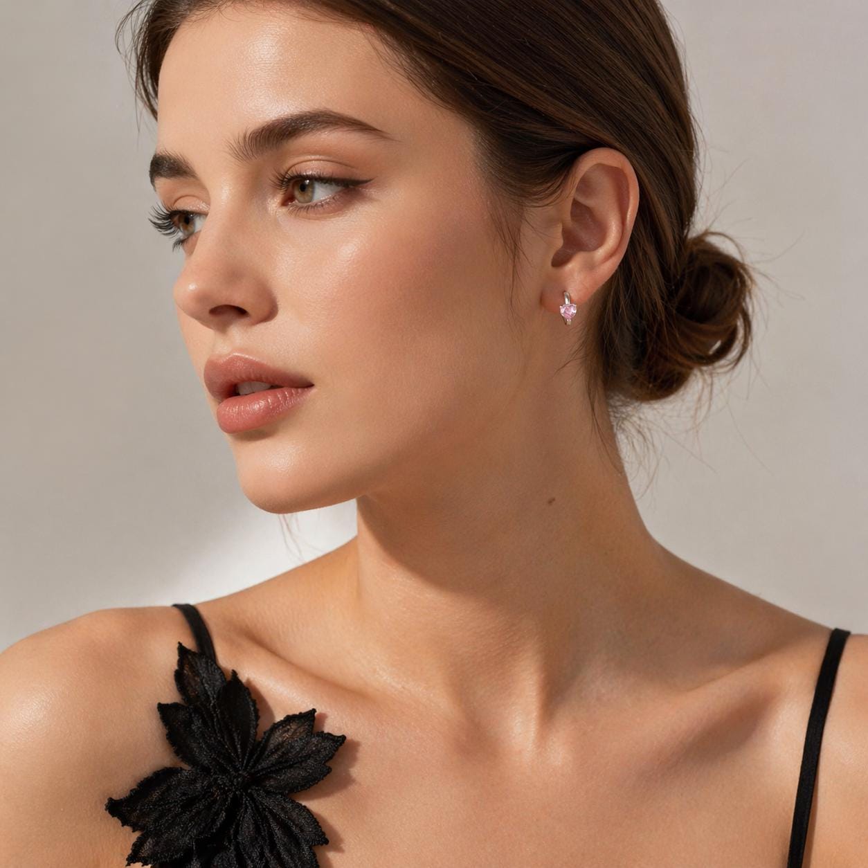 Gold Plated Heart Stud Earrings: Dainty Love Jewelry for Women, Mom, Valentine's Day