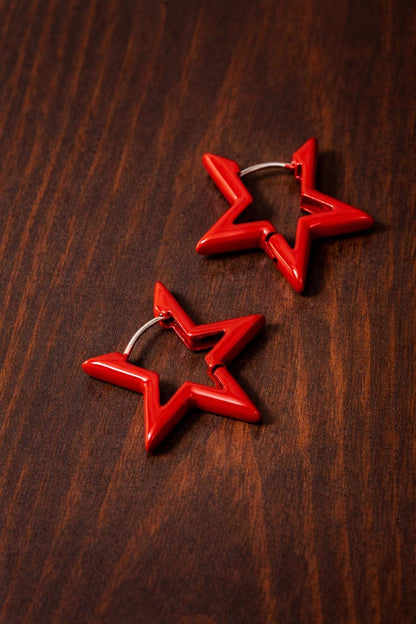 Minimalist Gold Star Earrings, Everyday Fashion Studs, Lightweight Jewelry for Women