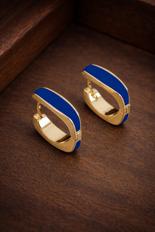 Minimalist Geometric Hoop Earrings for Women, Chic Everyday Luxury Earrings