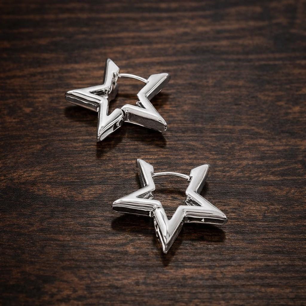 Minimalist Gold Star Earrings, Everyday Fashion Studs, Lightweight Jewelry for Women