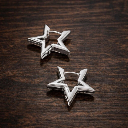 Minimalist Gold Star Earrings, Everyday Fashion Studs, Lightweight Jewelry for Women