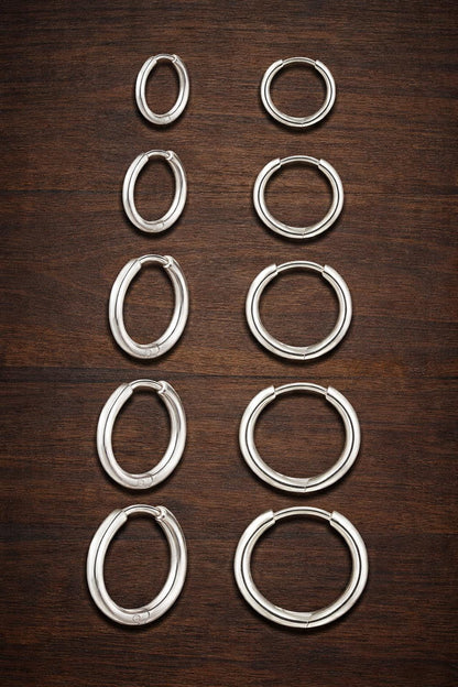 14K Gold Plated Huggie Hoop Earrings Set – Stainless Steel, Hypoallergenic Small Hoops