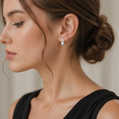 Minimalist Copper Hoop Earrings, Elegant Niche Jewelry, Lightweight Statement Accessory