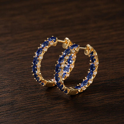 Cubic Zirconia Hoop Earrings, Elegant Wedding Bridal Jewelry, CZ Huggie Pair