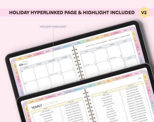 All-in-One Digital Planner 2026 Digital Planner, Digital Journal