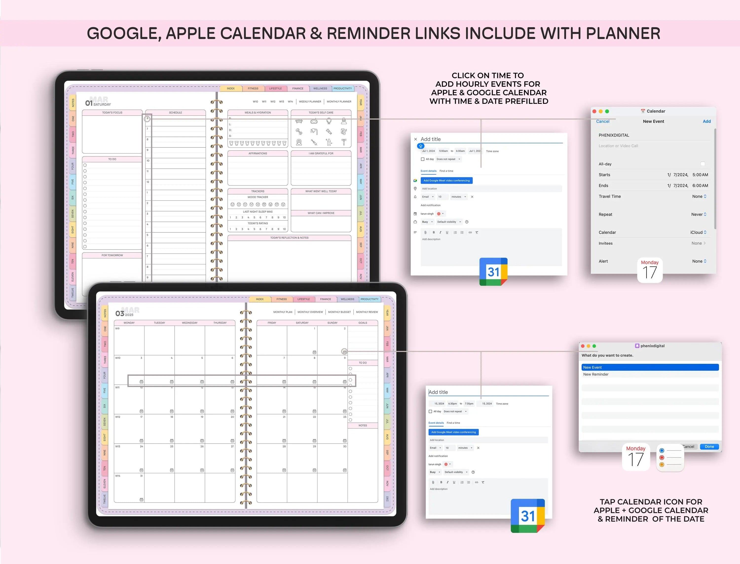 All-in-One Digital Planner 2026 Digital Planner, Digital Journal