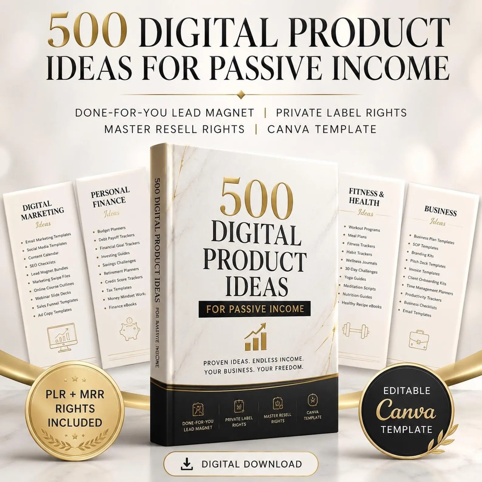 500 Digital Product Ideas – Done For You